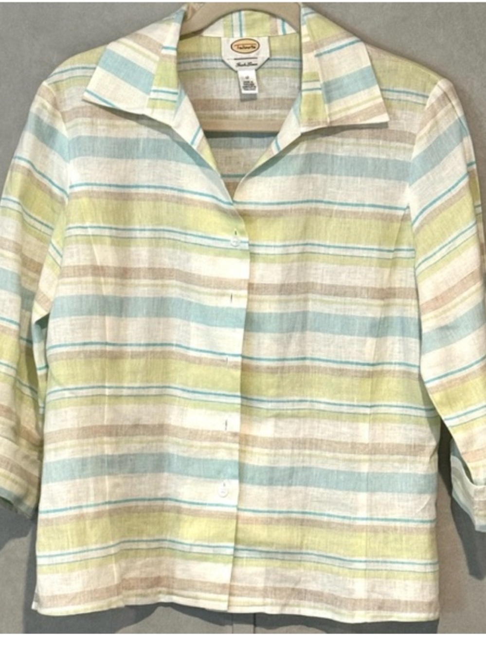 Talbots Irish Linen Button-Up Shirt